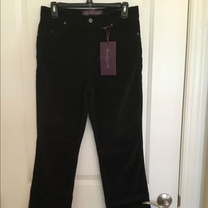 Gloria Vanderbilt Black Corduroy Pants Size 8